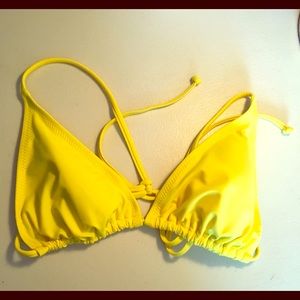 Yellow bikini top